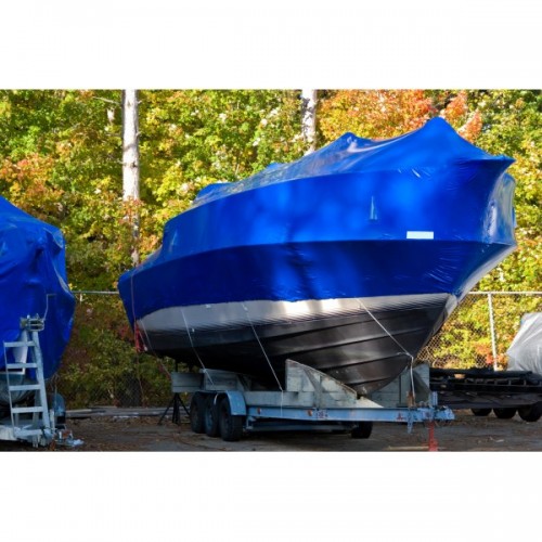Blue Boat & Storage Shrink Wrap 7 Mil Vapor Barrier Supply